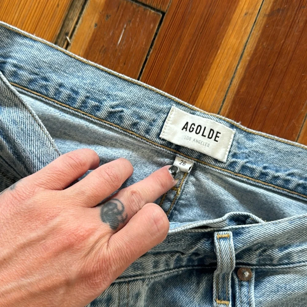 Agolde Light Blue denim Jeans - Picture 3 of 6